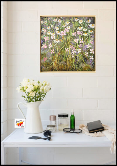 Monika Linard ( limoni) - Blumenwiese im Interieure